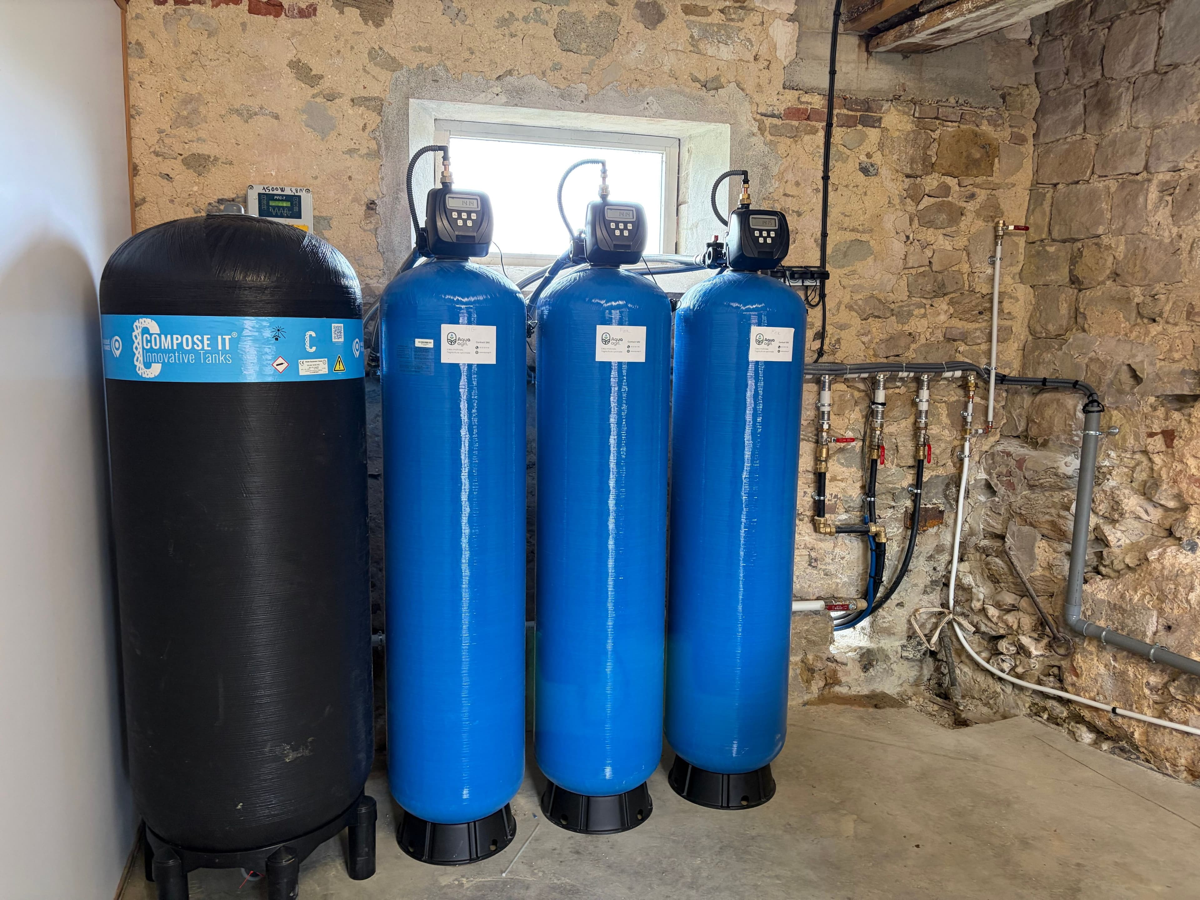 Installation Aqua Agri sur l'exploitation