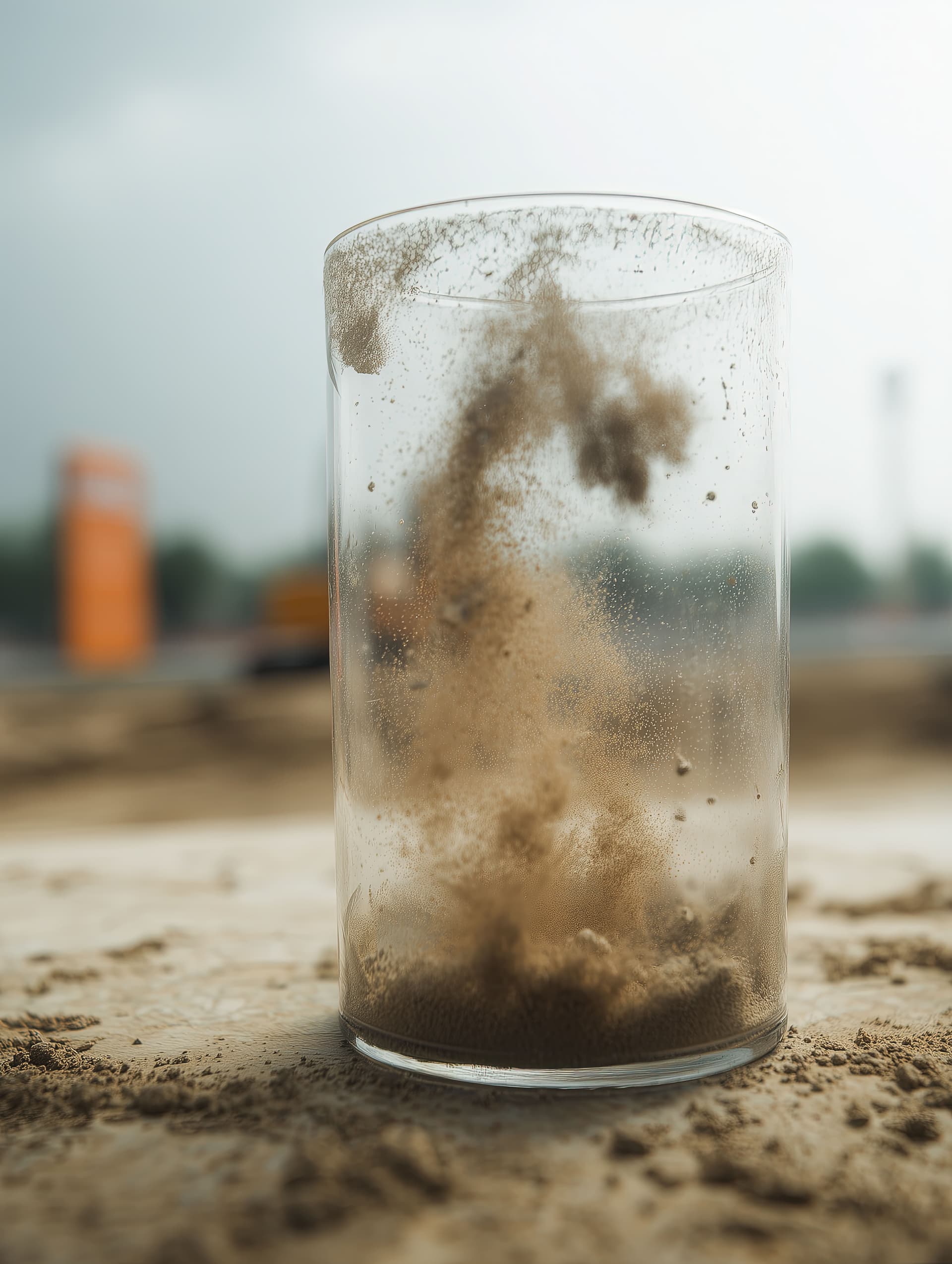 Eau contaminée par le sable 