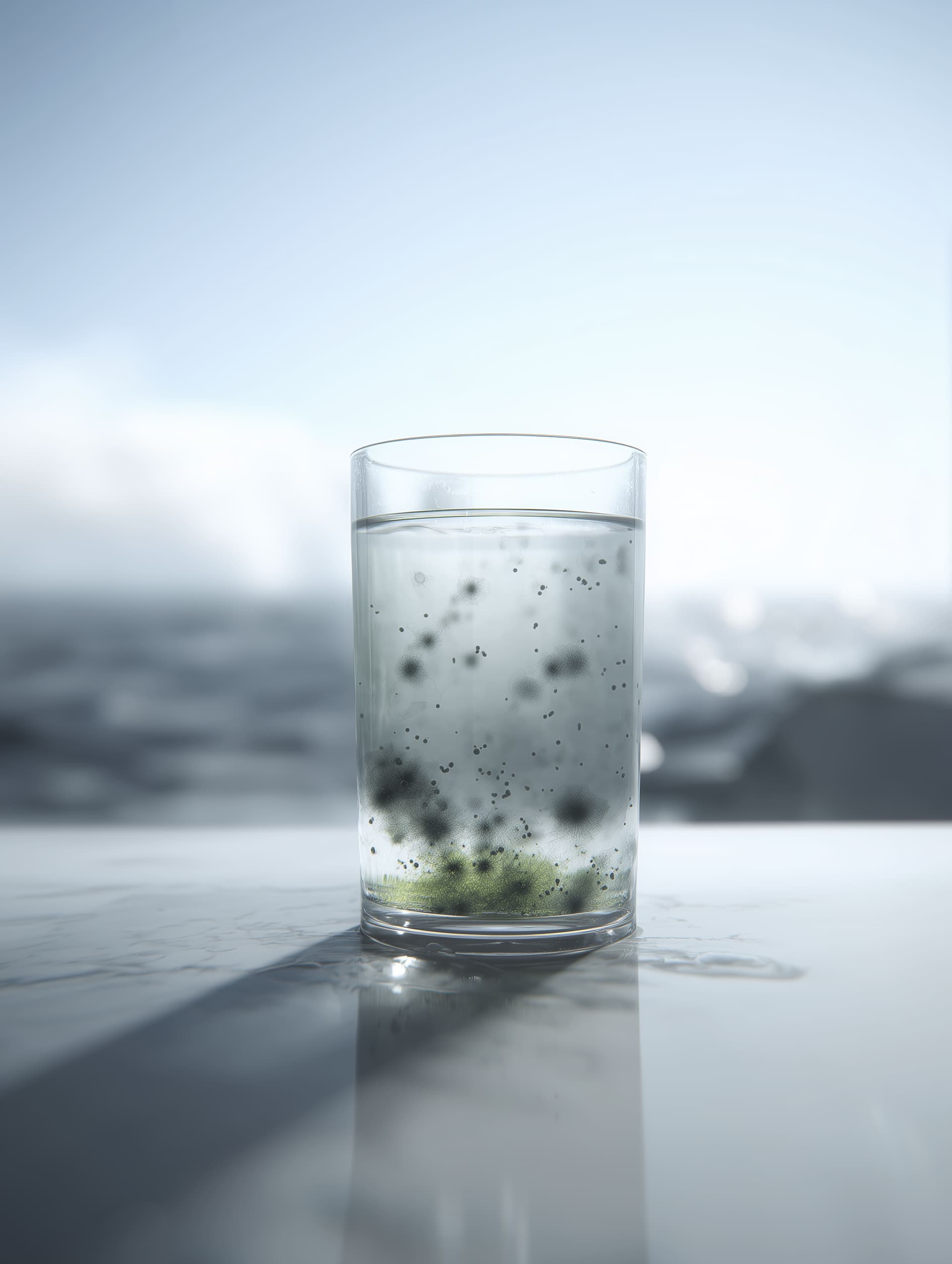 Eau contaminée par des bactéries